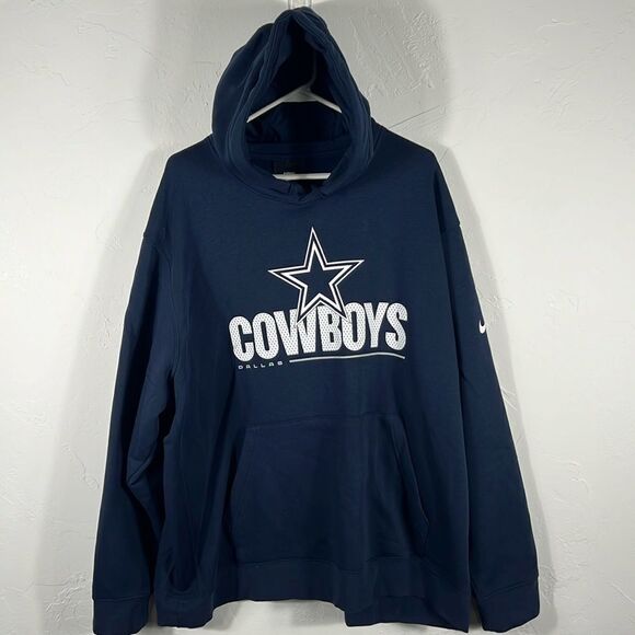 🔥🏈 DALLAS COWBOYS x NIKE Pullover Hoodie Sweatshirt Sz‎ 3XL - PERFECT!